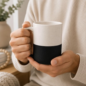Pour myself a cup of ambition Mug | Speckled Ceramic 13oz image 11