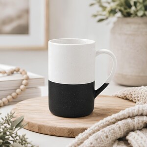 Pour myself a cup of ambition Mug | Speckled Ceramic 13oz image 14