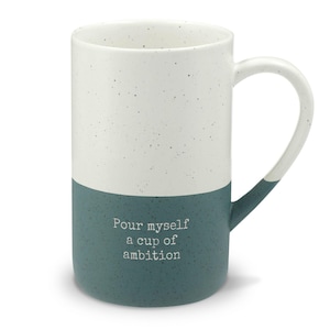 Pour myself a cup of ambition Mug | Speckled Ceramic 13oz image 3