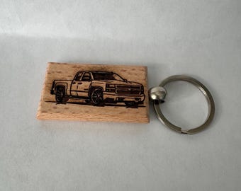 custom Chevy truck logo Keychain
