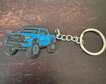 truck metal keychain
