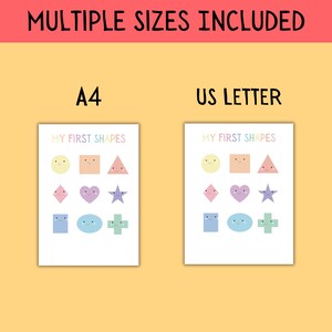 Shape Matching Worksheet | Toddler Learning Shapes Poster | Kids Busy ...