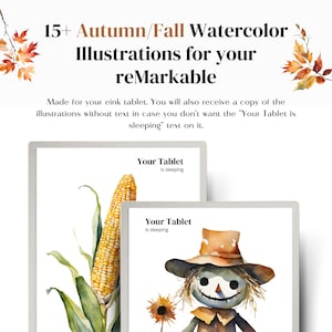 15+ reMarkable Paper Pro Color Sleep Screens/Wallpaper - Fall/Autumn Edition