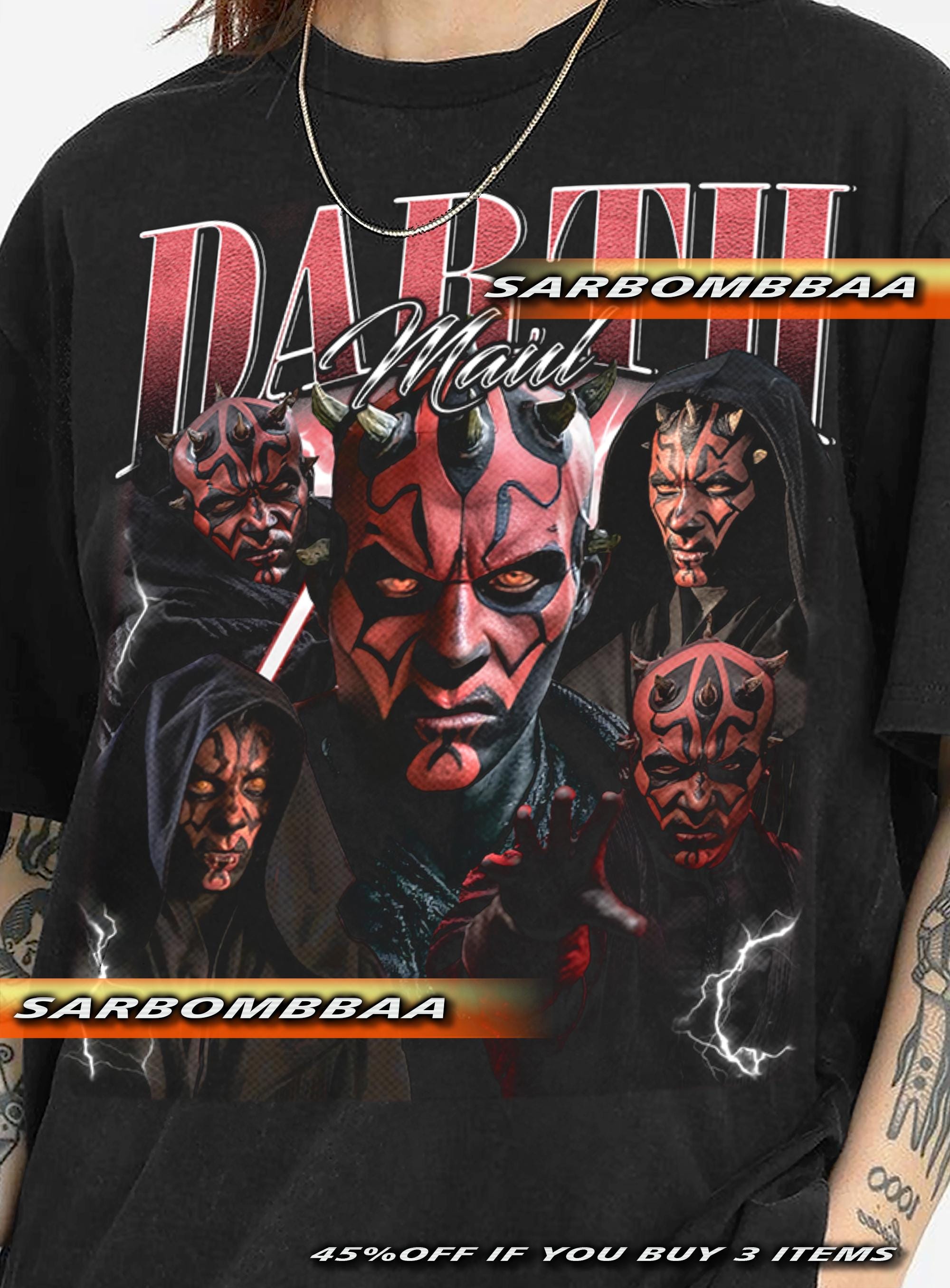 Best Seller darth maul vintage style shirt - t-shirt - long sleeve - crewneck - youth - toddler - youth - unisex sweatshirt