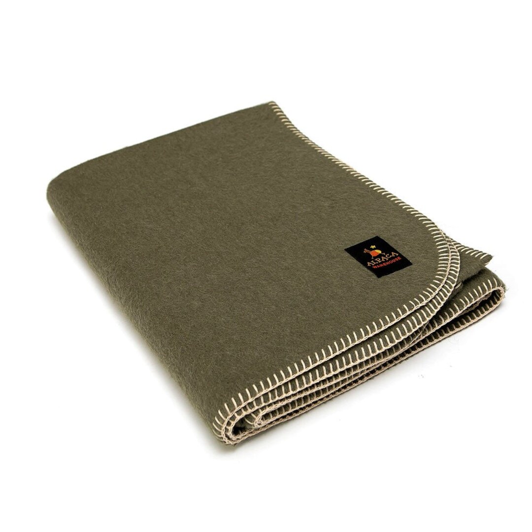 Thick Alpaca Wool Blanket Heavyweight Alpaca Wool Throw Camping