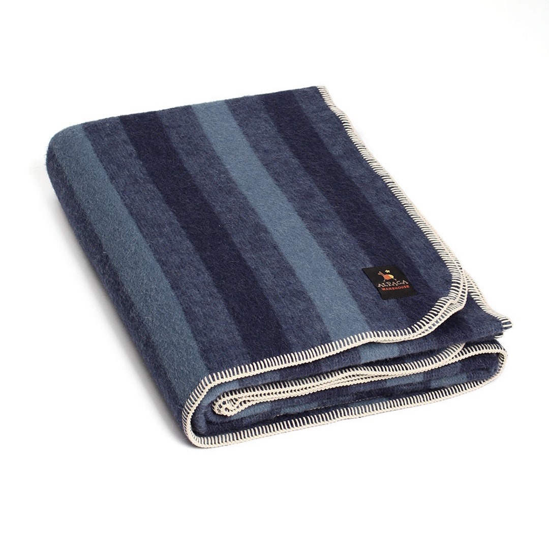 Thick Alpaca Wool Blanket Heavyweight Alpaca Wool Throw Camping