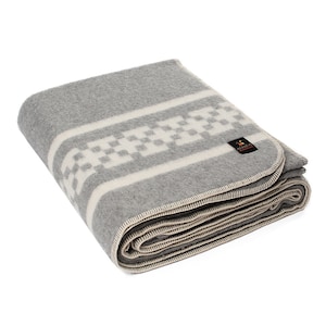 Thick Alpaca Wool Blanket Heavyweight Alpaca Wool Throw Camping Outdoors Indoors Soft Peruvian Alpaca Wool Blankets King Size Peru Gray