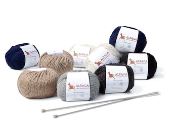 100% Baby Alpaca Yarn Wool Set of 3 Skeins Bulky Chunky Weight - Heavenly Soft and Perfect for Knitting and Crocheting Made In Peru