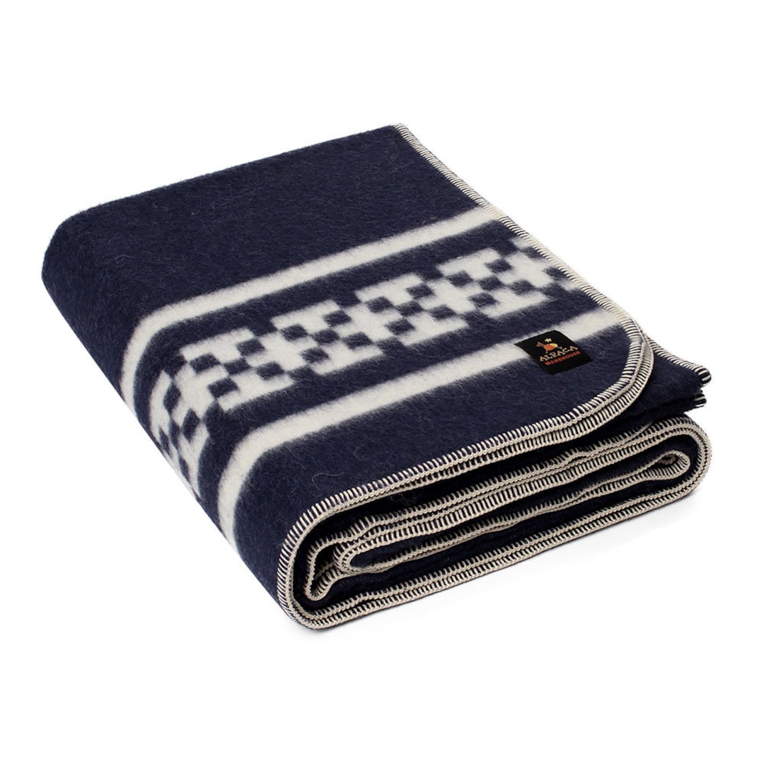 Thick Alpaca Wool Blanket Heavyweight Alpaca Wool Throw Camping