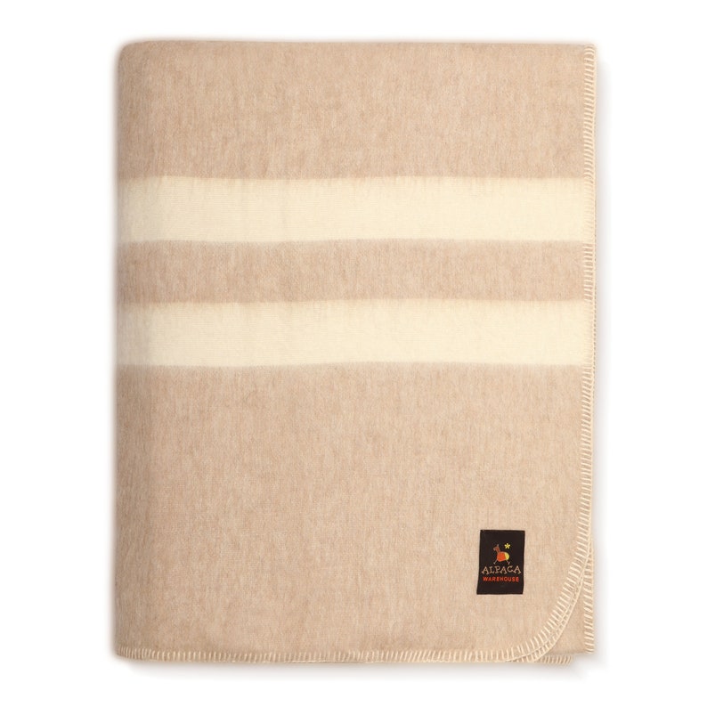 Thick Alpaca Wool Blanket Heavyweight Alpaca Wool Throw Etsy