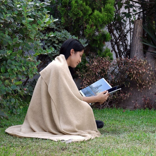 Arequipa Pride Alpaca Wool Blanket Throw Solid Color Design for Bed Couch Sofa Soft Warm Peruvian Alpaca Wool shops Blankets Peru Andes 64