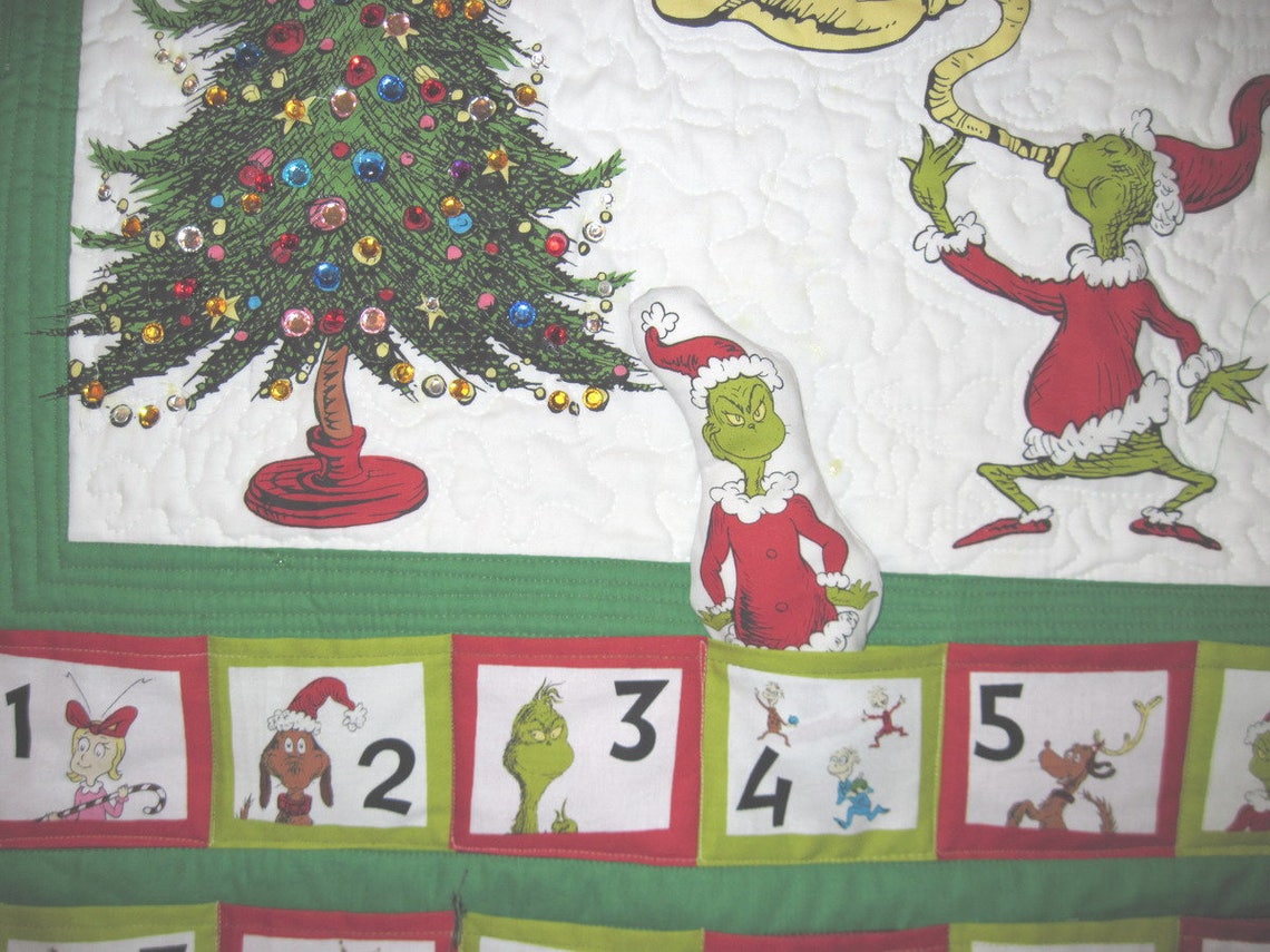Grinch advent calendar Merry Grinchmas Christmas countdown Etsy