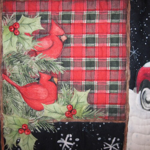 Red Truck Quilted Wall Hanging shops Christmas decor
