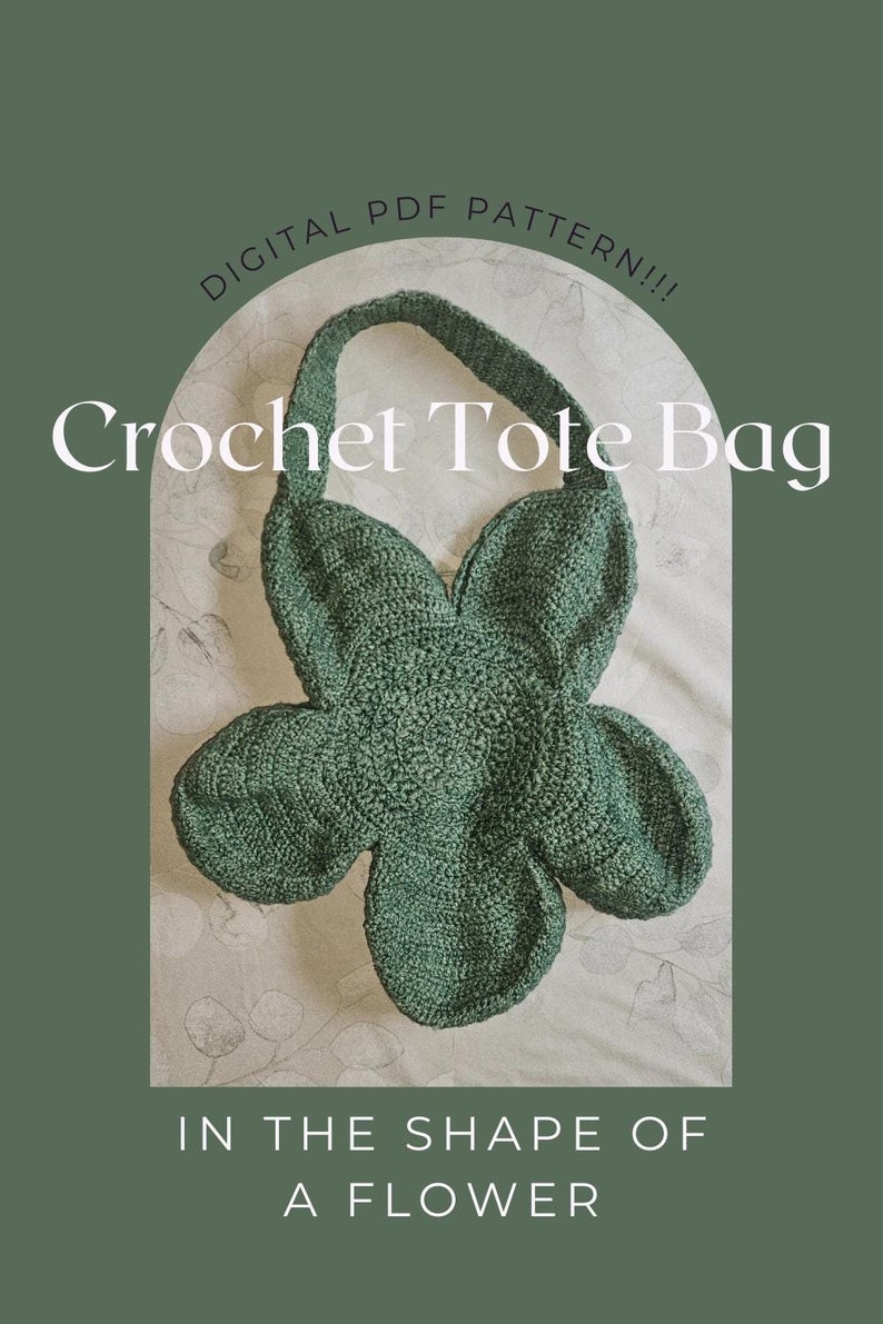 Crochet Flower Tote Bag PDF Pattern - Etsy