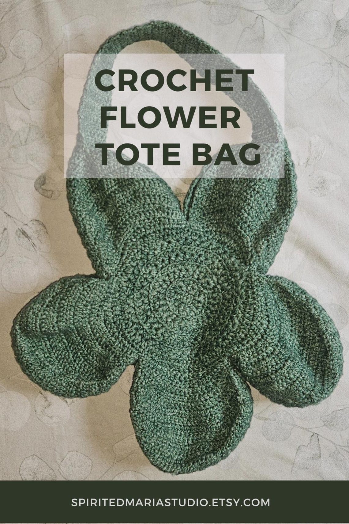 Crochet Flower Tote Bag PDF Pattern - Etsy