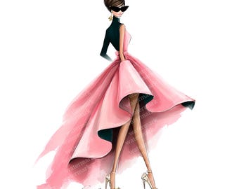 39 modieuze vrouw clipart, hoge kwaliteit png-bestanden, afdrukbare clipart, instant download, afdrukbare aquarel, papercraft, ongewenste tijdschriften