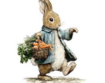 20 imágenes prediseñadas de conejitos adorables, PNG de alta calidad, imágenes prediseñadas para imprimir, descarga instantánea, acuarelas para imprimir, manualidades con papel, álbumes de recortes