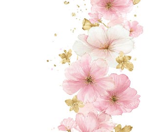 16 flores rosas, PNG de alta calidad, imprimibles, descarga instantánea, acuarela imprimible, manualidades de papel, revistas basura