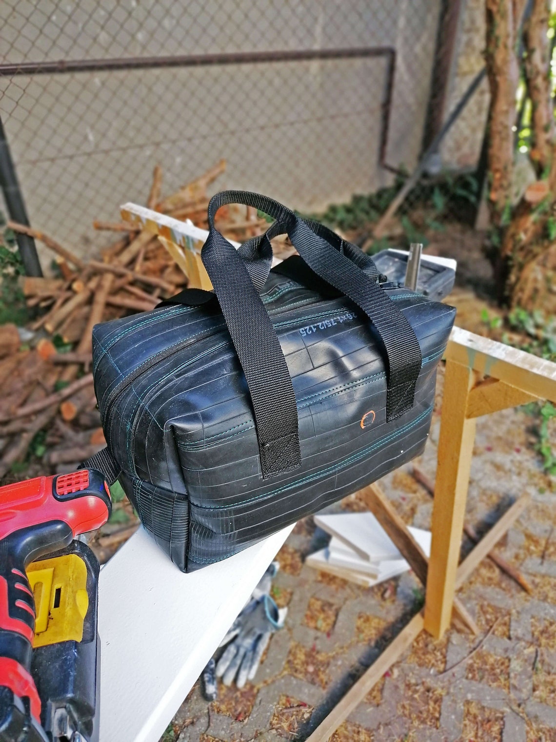 BIKE TUBE Duffel BAG Recycled Bicycle Tyre Waterproof Bag Etsy