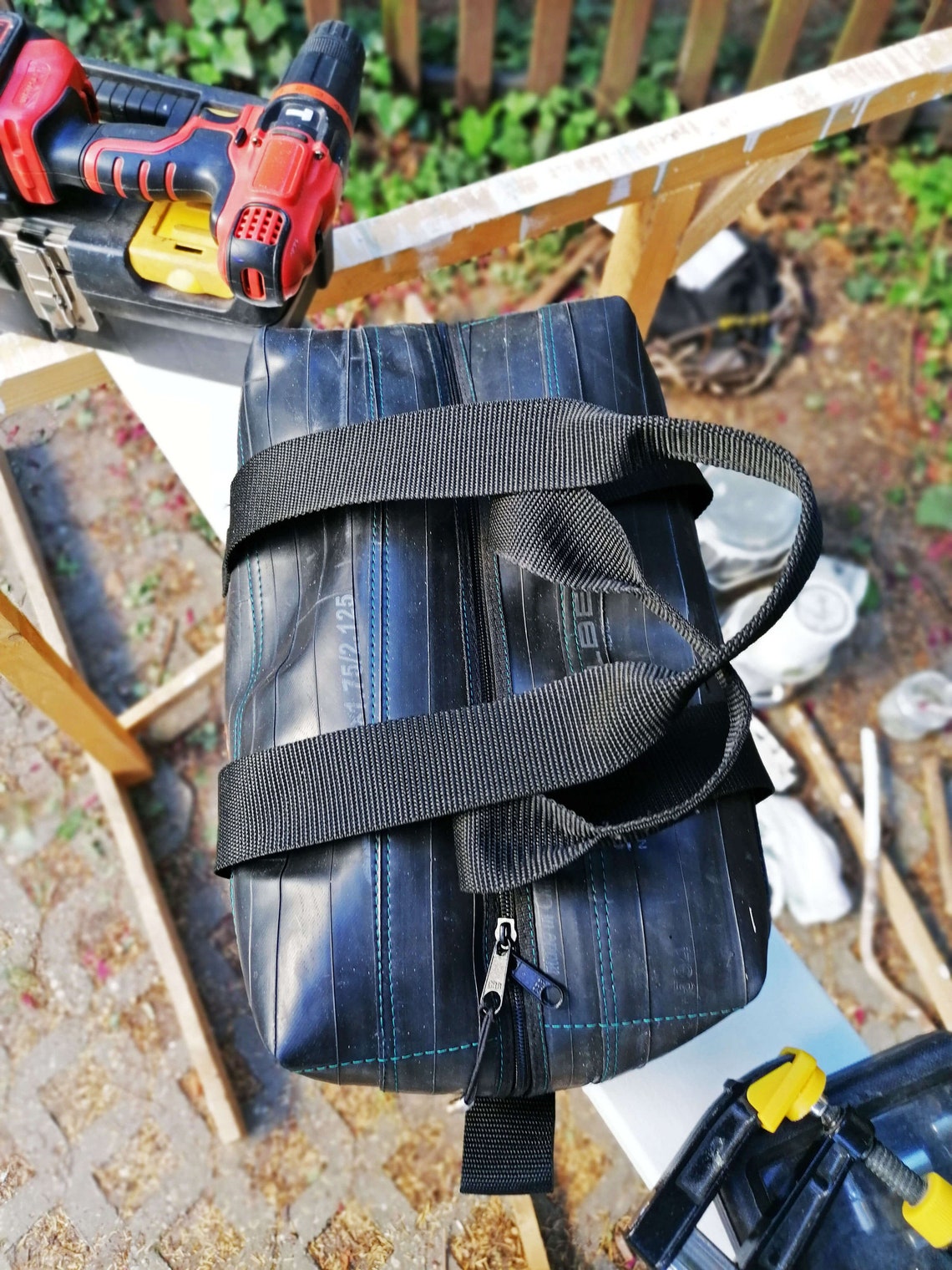 BIKE TUBE Duffel BAG Recycled Bicycle Tyre Waterproof Bag Etsy