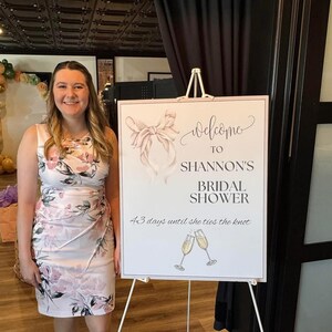 Bridal Shower Welcome Sign | Acrylic Bridal Shower Signs | Bridal Shower Decor | Welcome to Bridal Shower | Personalized Wedding Shower Sign
