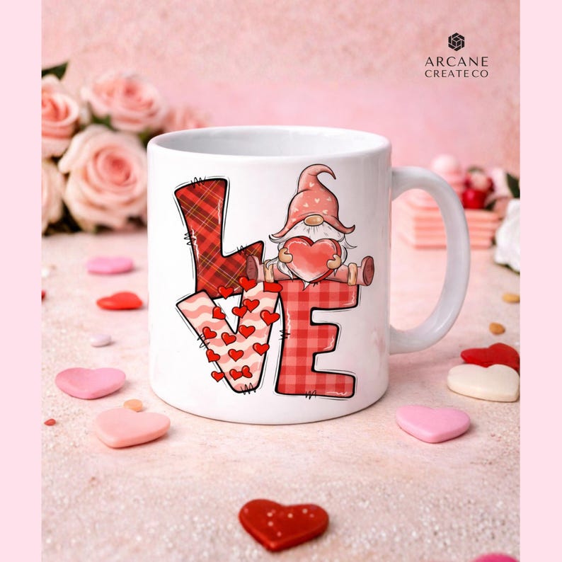 Gnome Valentine PNG Clipart Bundle | 22 Love Designs (digital Download ...