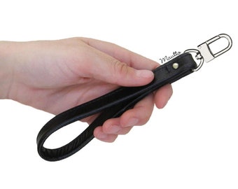 Leather Wristlet (Wrist) Strap with Swivel Clasp - 3/4&quot; Wide - Your Choice of Leather and Swiveling Clip - Made to Order