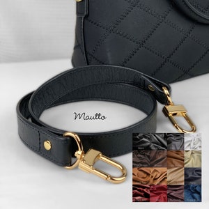 Shoulder Bag/Purse Strap - 30 inch Length - 1 inch Wide - Genuine Leather - Your Choice of Leather and Hook Style