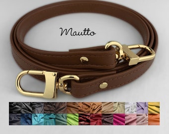 Cross Body Leather Purse / Handbag Strap for Petite to Small Size Bags, Replacement Strap, Customize Leather Color + Connector Style