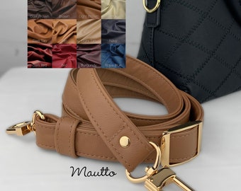 Dark Brown Leather Strap for Louis Vuitton Pochette/Eva/etc - .5 Wide -  Fixed or Adjustable Lengths