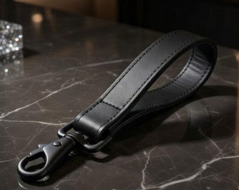 Hochleistungslederhandschlaufe - 1 Zoll breit - Auswahl an Lederfarbe und Steckerstil