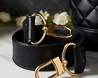 Extra Wide Leather Shoulder Strap – 30 x 1.5 inch, Bag or Purse Strap, Customizable