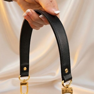 Leather Short Shoulder Strap: Tapered (1.25" Middle, 1" Ends), for LV Artsy - Customize Color
