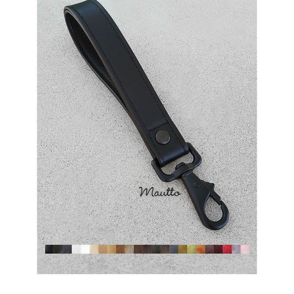 Heavy-duty Leather Wrist Strap - 1 inch Wide - Choice of Leather Color and Connector Style