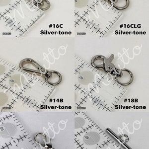 Clip and clasp styles for silver chain straps by Mautto. Elegant and luxurious chain options available.