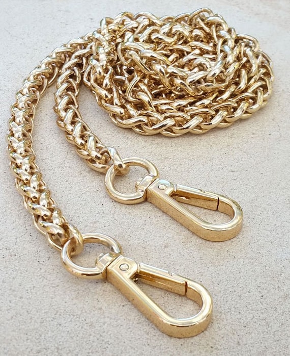 Large Braided Chain Strap GOLD Luxury Chain Bag/Purse Strap Etsy