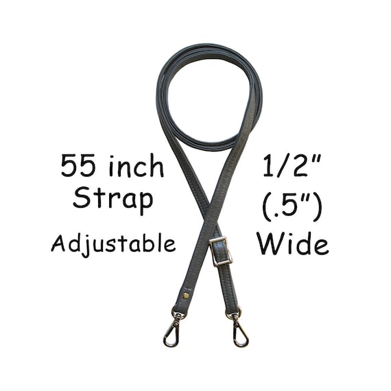 Wide, Short Crossbody / Long Shoulder Strap 40 Inch Length 1.5