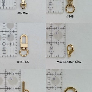 Clip and clasp styles for woven leather chain straps for bags, purses and handbags.