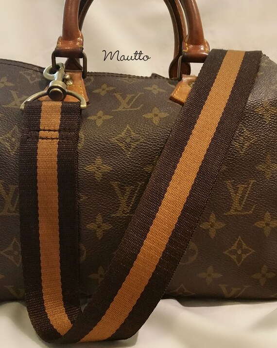 Correa de color marrón oscuro y oro para bolsos Nylon de 1.5 | Etsy México
