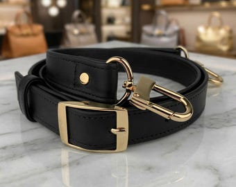 Handgefertigter Crossbody-Lederriemen mit verstellbarer Schnalle - 2,5 cm breit