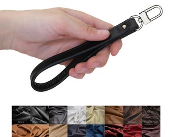 Leather Wristlet (Wrist) Strap with Swivel Clasp - 3/4" Wide - Your Choice of Leather and Swiveling Clip - Made to Order