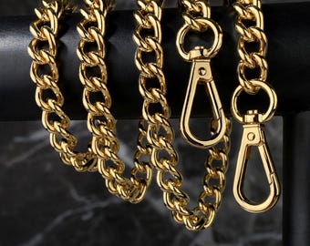 Gold Curb Chain Strap – Luxury Replacement Purse Strap, USA Made
