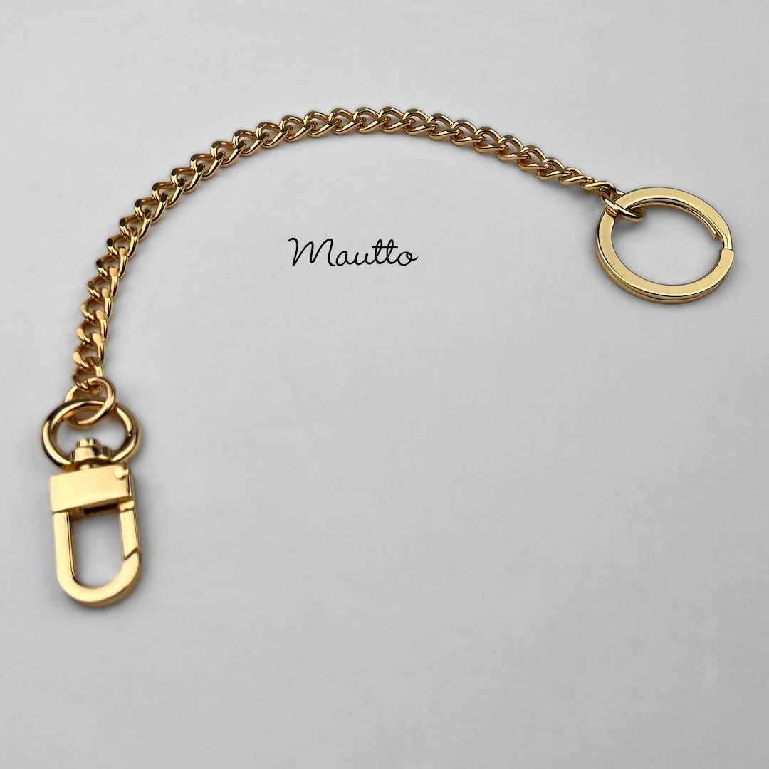 Bag Charm Purse Charm Chain Gold or Silver Mini Classy Curb Diamond Cut Chain Swivel Clasp Keyring Etsy