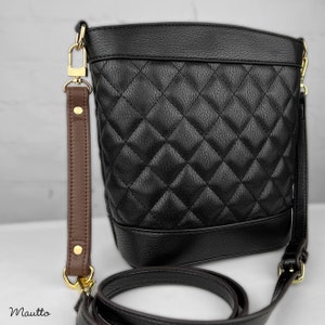 Purse/Bag Strap Extender - Leather - 8" Length, .75" (3/4 inch) Wide - Choose Leather Color & Hardware Style