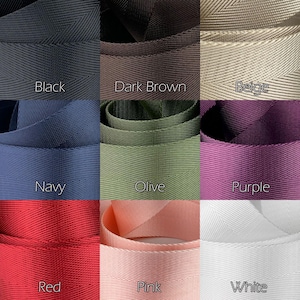 Photo of neverfull tote crossbody strap conversion kit fabric colors available.