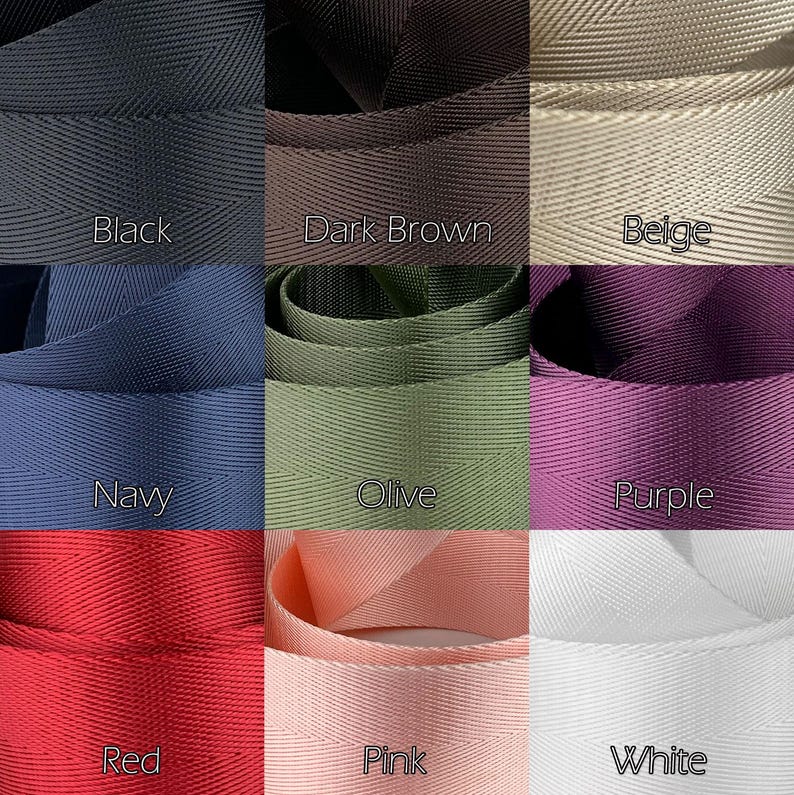 Photo of neverfull tote crossbody strap conversion kit fabric colors available.