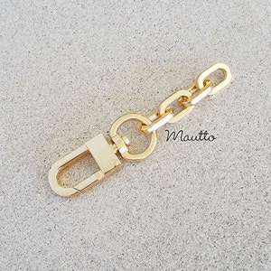 Chain Strap Extender Accessory for Louis Vuitton Bags & more - Elongated Box Chain with #16C LG Hook - Choose Your Length + Gold or Nickel