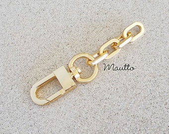 Chain Strap Extender Accessoire voor Louis Vuitton tassen & meer - Langwerpige Box Chain met #16C LG Hook - Kies uw lengte + goud of nikkel