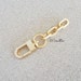 Chain Strap Extender Accessory for Louis Vuitton Bags & more - Elongated Box Chain with #16C LG Hook - Choose Your Length + Gold or Nickel 