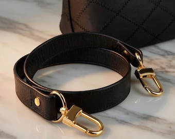 Handmade Leather Purse Strap – 30 x 1 inch Shoulder Length, Replacement Bag Strap